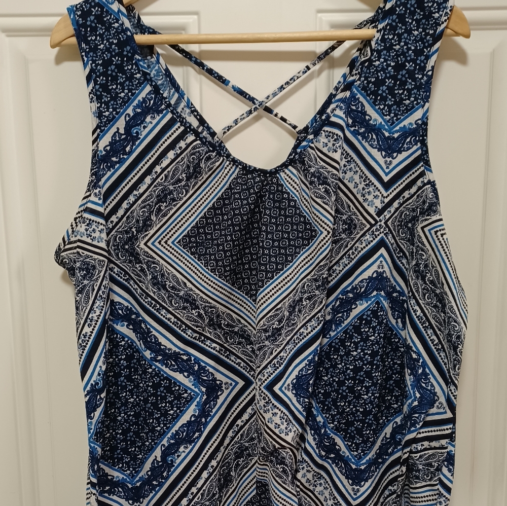 PerSeption Women strappy back paisley tank - Picture 2 of 6